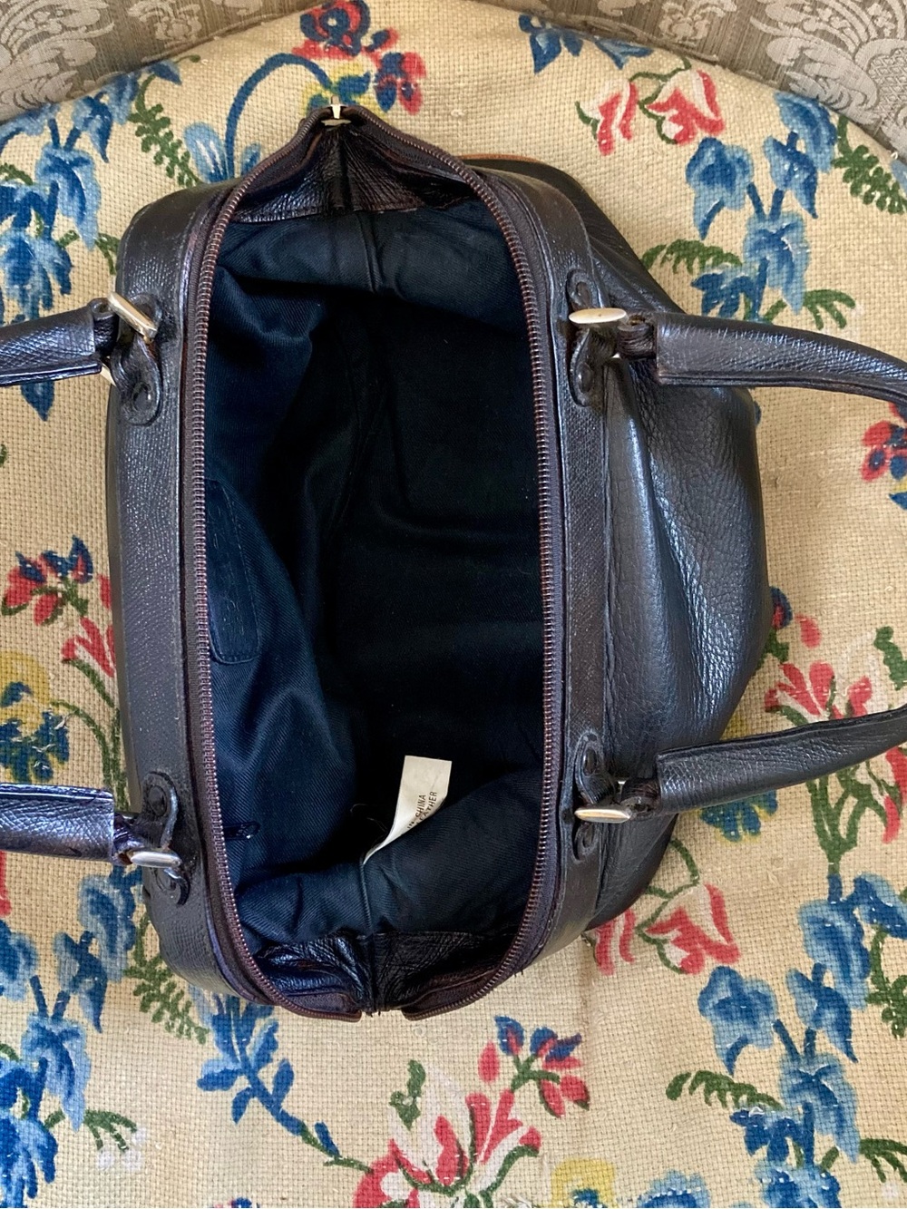 Vintage Tignanello satchel doctor’s bag Boston bag leather - Picture 4 of 5